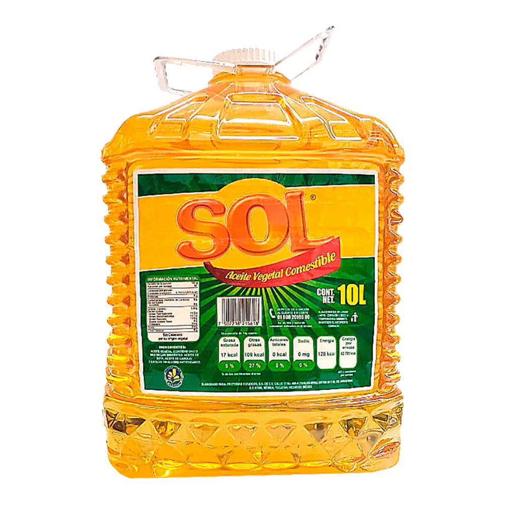 ACEITE SOL 10 LTS DUO ACEITE SOL 10 LTS DUO